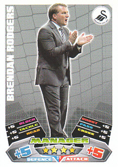 Brendan Rodgers Swansea City 2011/12 Topps Match Attax Manager #271